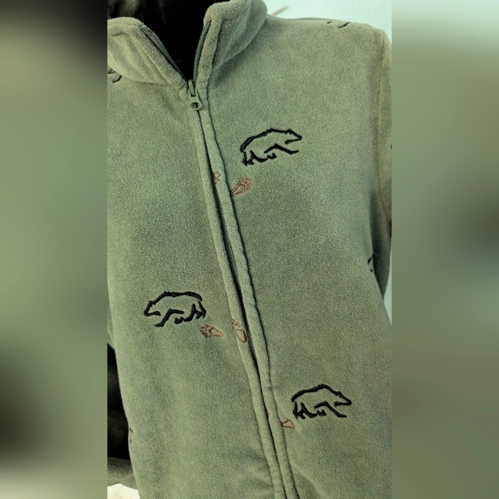 Woolrich woman's Fleece Polar Bear Jacket Size S
